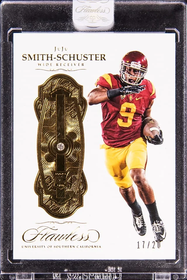2017 Panini JuJu Smith-Schuster - Panini Encased Fawless Collegiate #G-JS card image