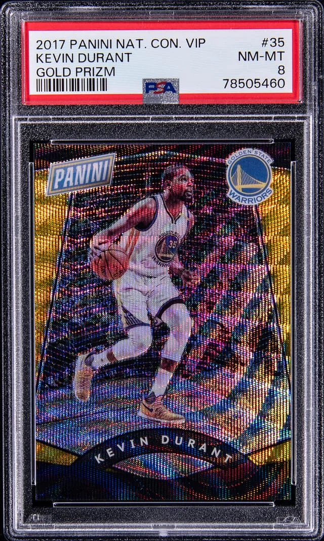 2017 Panini Kevin Durant National Convention VIP Gold Prizm #35 card image