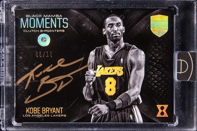 2017 Panini Kobe Bryant Kobe Eminence Black Mamba Moments Diamond Autographs #21 card image