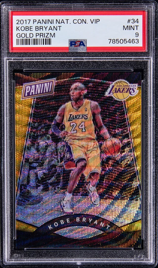 2017 Panini Kobe Bryant National Convention VIP Gold Prizm #34 card image