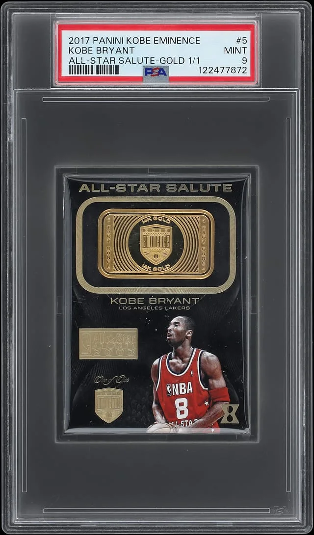 2017 Panini Kobe Bryant Kobe Eminence All-Star Salute Gold #5 card image