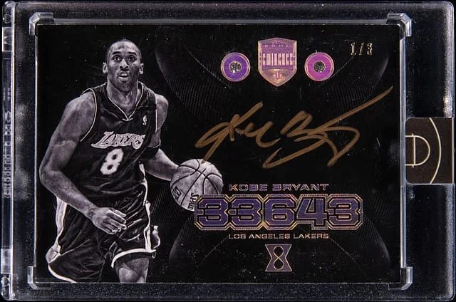2017 Panini Kobe Bryant Kobe Eminence 33643 Double Diamond Autograph #55 card image