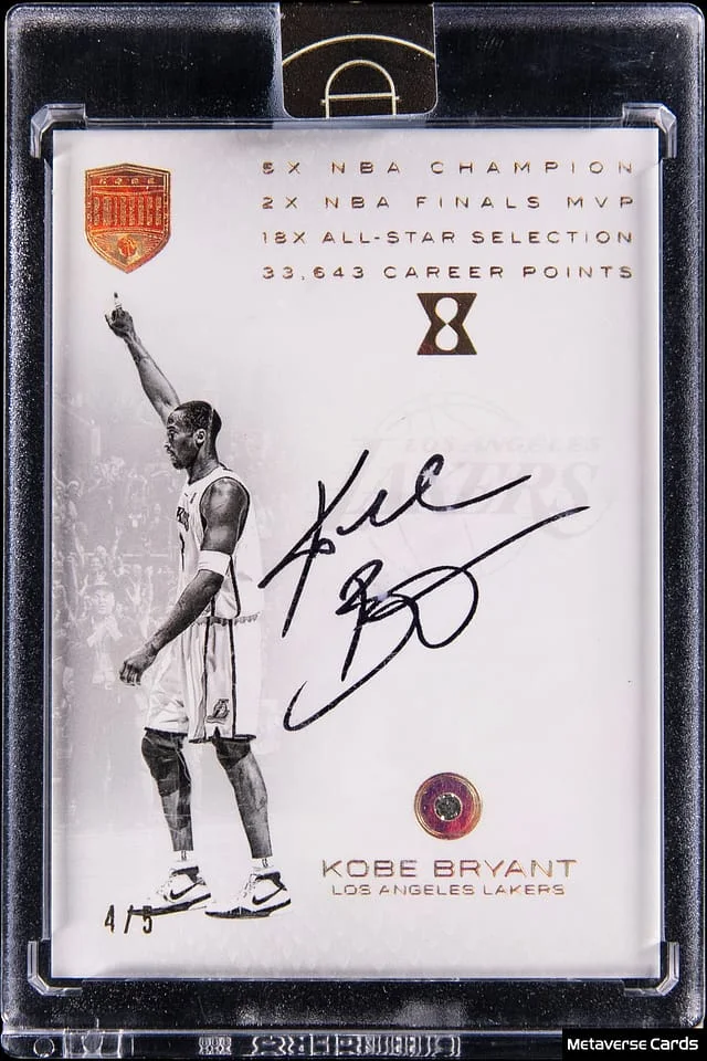 2017 Panini Kobe Bryant Kobe Eminence Kobe Farewell Autographs #9 card image