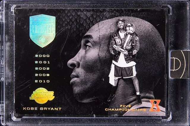 2017 Panini Kobe Bryant - Panini Encased Kobe Eminence Five Championships Five Fold #17 card image