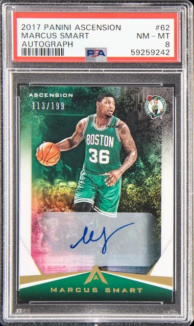 2017 Panini Marcus Smart Ascension Autograph #62 card image