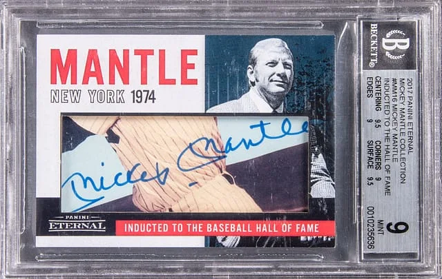 2017 Panini Mickey Mantle Eternal Collection Inducted To The Hall Of Fame #MM16 card image