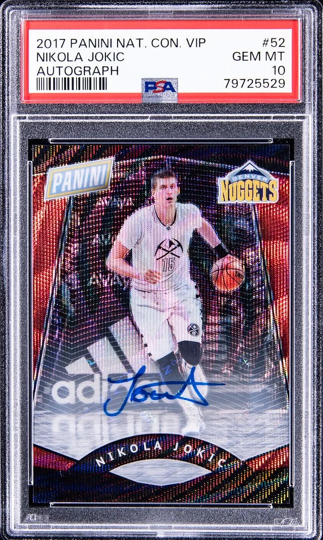 2017 Panini Nikola Jokic National Convention VIP Autographs Red #52 card image