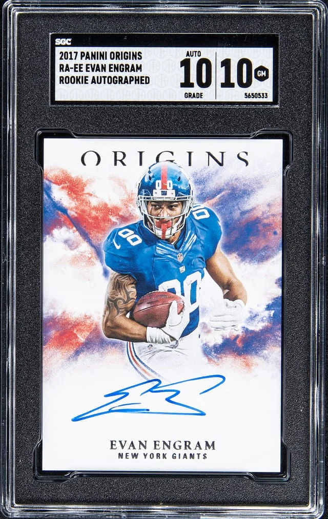 2017 Panini Origins Evan Engram Autographed #RA-EE card image