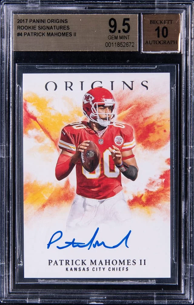 2017 Panini Origins Patrick Mahomes II Signatures #4 card image
