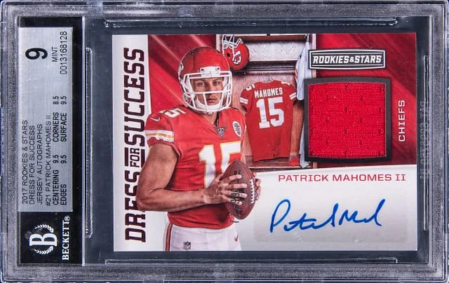 2017 Panini Patrick Mahomes II Rookies & Stars Dress For Success #DS-PM card image
