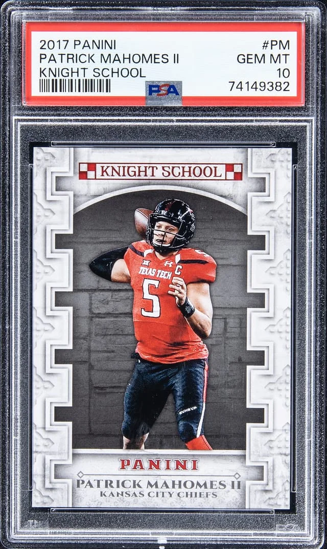 2017 Panini Patrick Mahomes II Knight School #KNS-PM card image