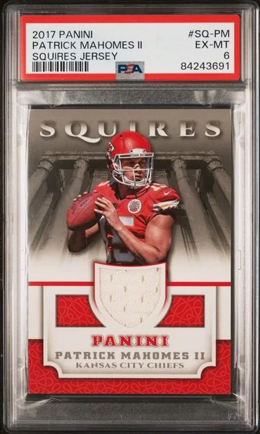 2017 Panini Patrick Mahomes II Squires Jersey #SQ-PM card image