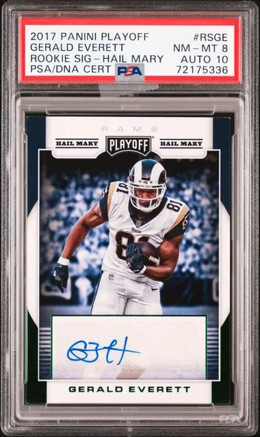 2017 Panini Playoff Gerald Everett Signature Hail Mary #RS-GE card image