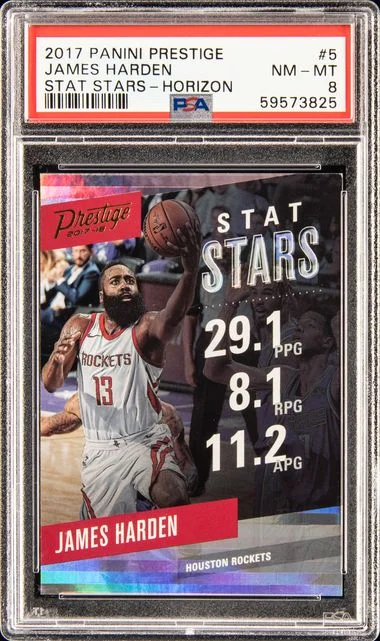 2017 Panini Prestige James Harden Stat Stars Horizon #5 card image
