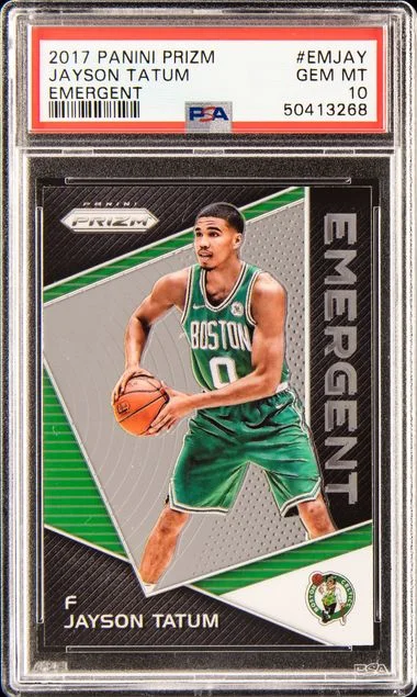 2017 Panini Prizm Jayson Tatum Emergent #EMJAY card image