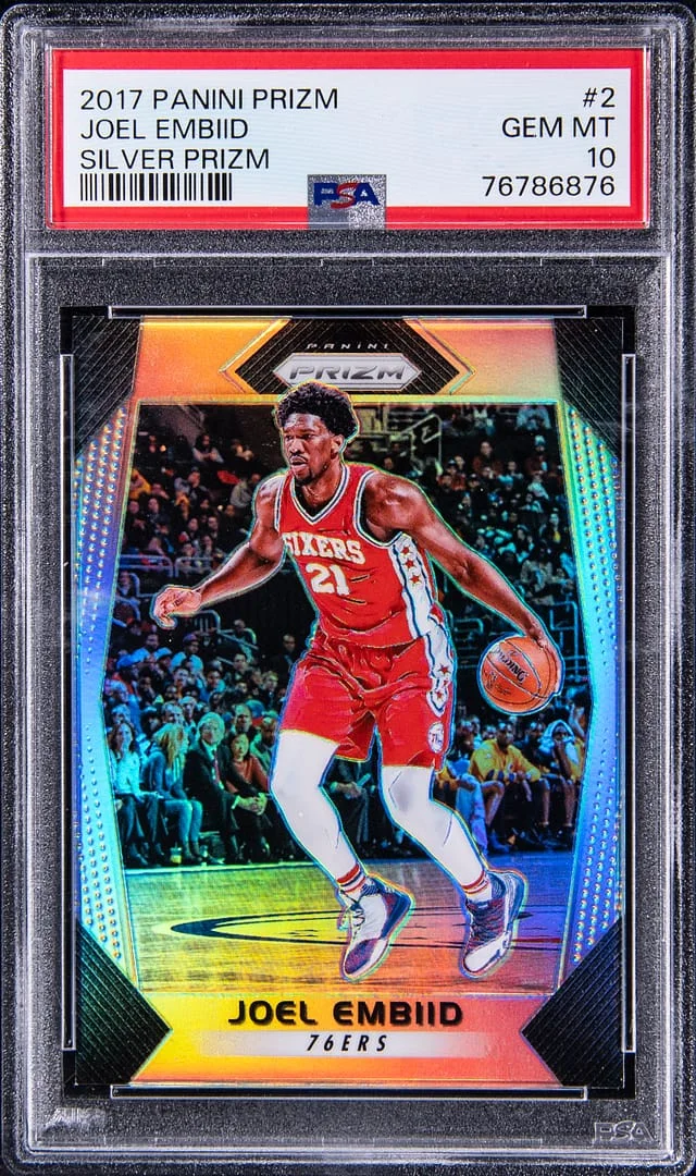 2017 Panini Prizm Joel Embiid Silver #2 card image