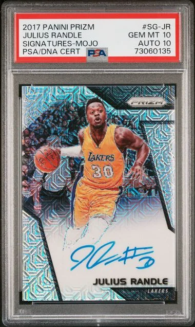 2017 Panini Prizm Julius Randle Signatures Mojo #SGJR card image