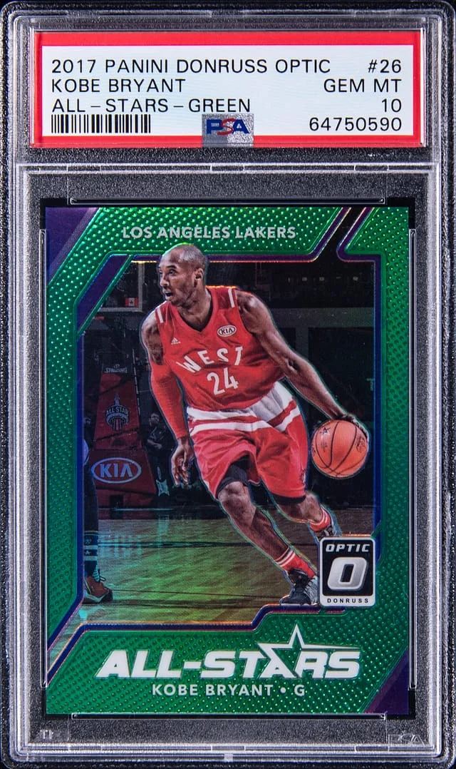 2017 Panini Prizm Kobe Bryant Donruss Optic All-Stars Green #26 card image