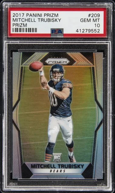 2017 Panini Prizm Mitchell Trubisky Prizm #209 card image