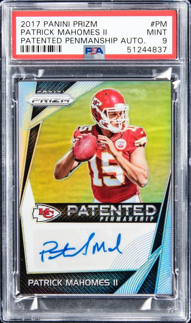 2017 Panini Prizm Patrick Mahomes II Patented Penmanship #PP-PM card image