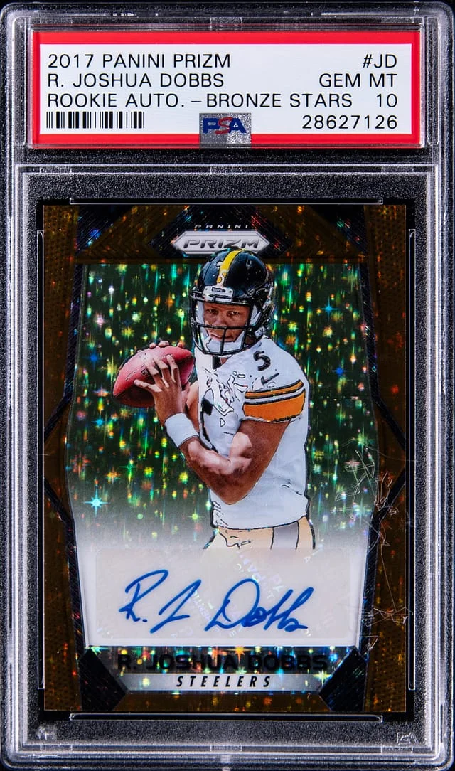 2017 Panini Prizm R. Joshua Dobbs Autographs Bronze Stars #RA-JD card image