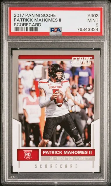 2017 Panini Score Patrick Mahomes II #403 card image