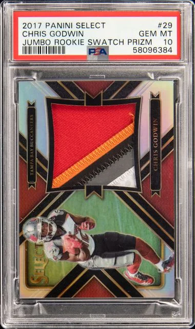 2017 Panini Select Chris Godwin Jumbo Swatch Prizm #29 card image
