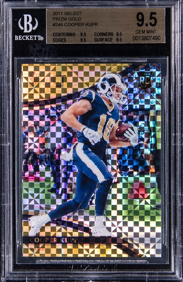2017 Panini Select Cooper Kupp Gold Prizm #246 card image