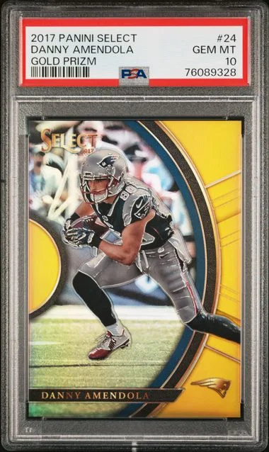 2017 Panini Select Danny Amendola Gold Prizm #24 card image