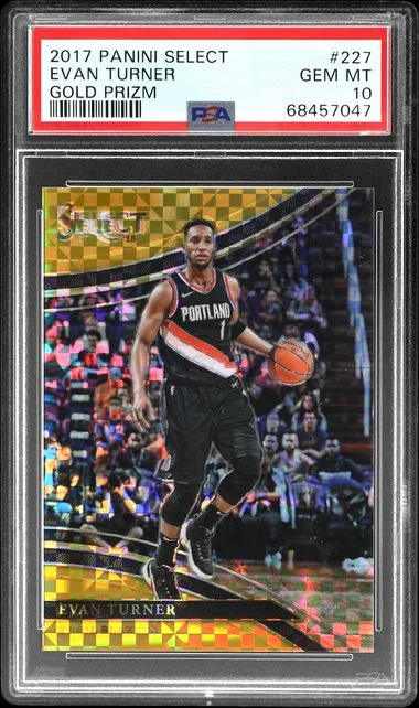 2017 Panini Select Evan Turner Gold Prizm #227 card image