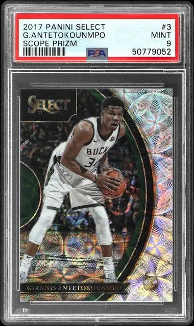 2017 Panini Select Giannis Antetokounmpo Scope Prizm #3 card image