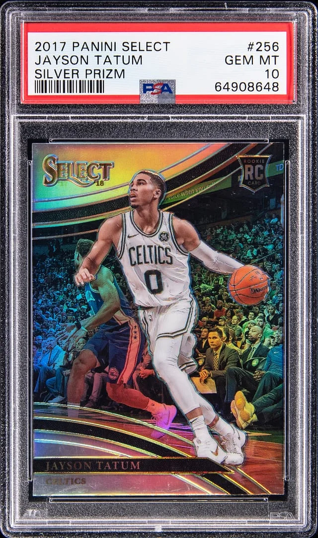 2017 Panini Select Jayson Tatum Silver Prizm #256 card image