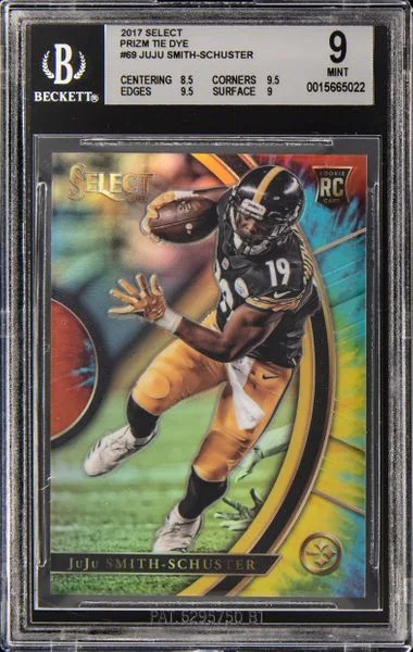 2017 Panini Select Juju Smith-Schuster Tie-Dye Prizm #69 card image