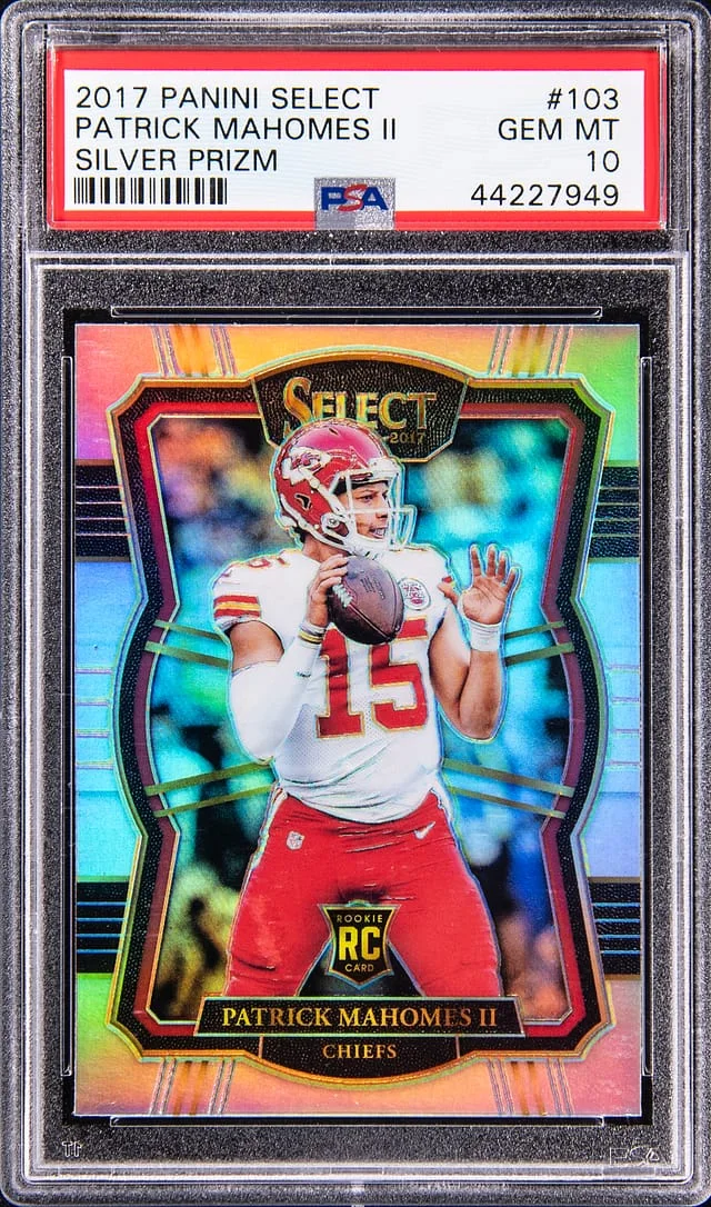 2017 Panini Select Patrick Mahomes II Silver Prizm #103 card image