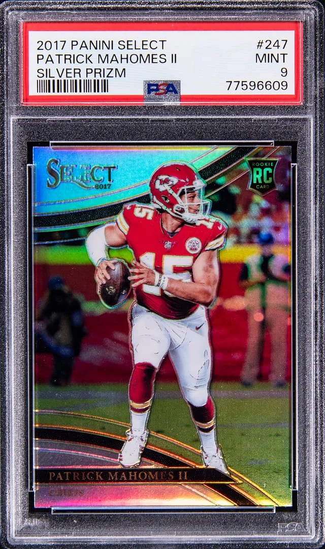 2017 Panini Select Patrick Mahomes II Silver Prizm #247 card image