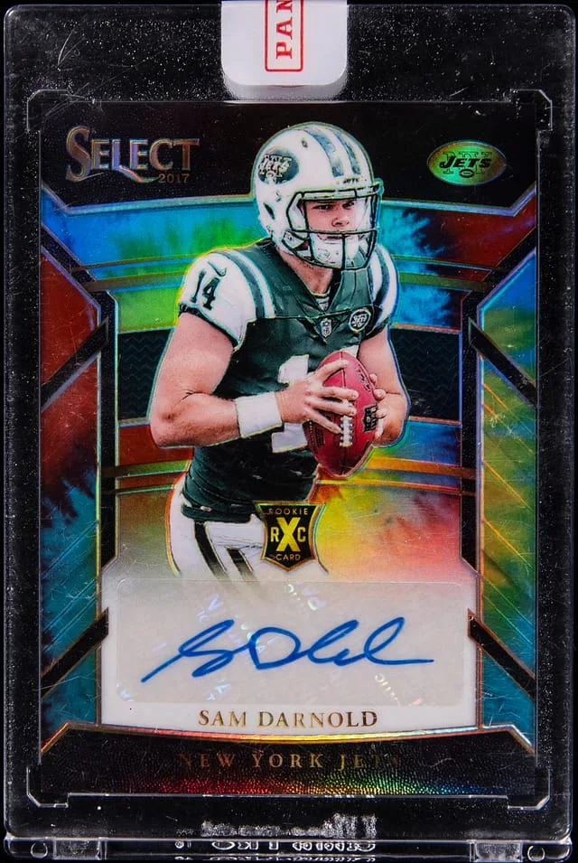 2017 Panini Select Sam Darnold XRC Tie-Dye #323 card image