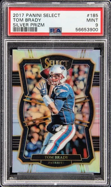 2017 Panini Select Tom Brady Silver Prizm #185 card image