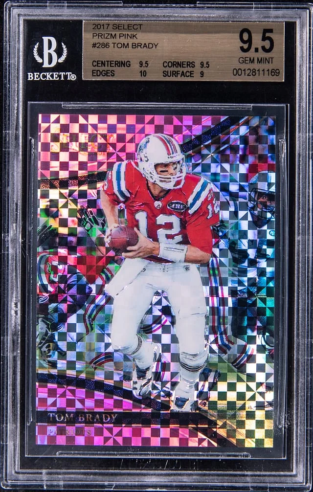 2017 Panini Select Tom Brady Pink Prizm #286 card image