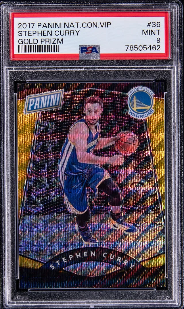 2017 Panini Stephen Curry National Convention VIP Gold Prizm #36 card image