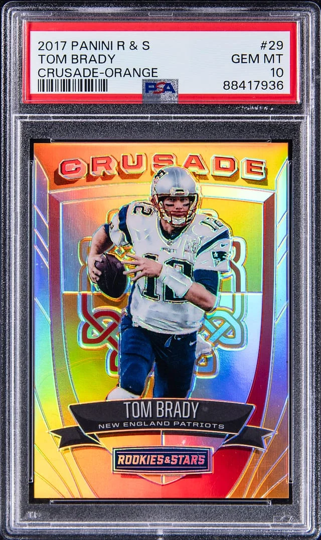 2017 Panini Tom Brady Rookies & Stars Crusade Orange #29 card image