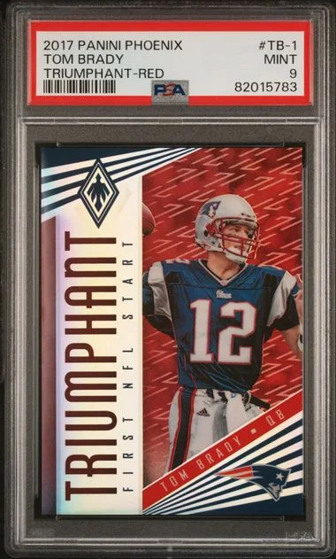 2017 Panini Tom Brady Phoenix Triumphant Red #Tb-1 card image