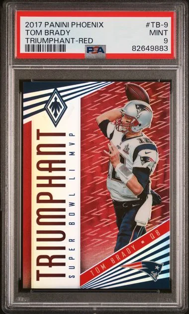 2017 Panini Tom Brady Phoenix Triumphant Red #TB-9 card image