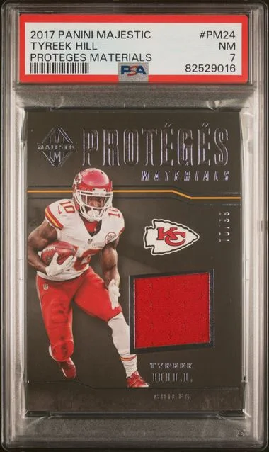 2017 Panini Tyreek Hill Majestic Proteges Materials #Pm24 card image