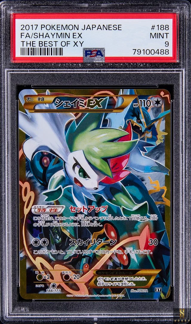 2017 Pokemon Japanese The Best of XY Full Art Shaymin EX #188 card image