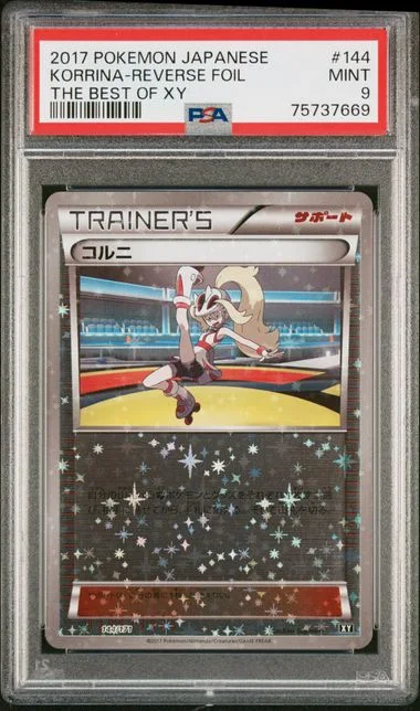 2017 Pokemon Japanese The Best Of XY Reverse Foil Korrina #144 card image