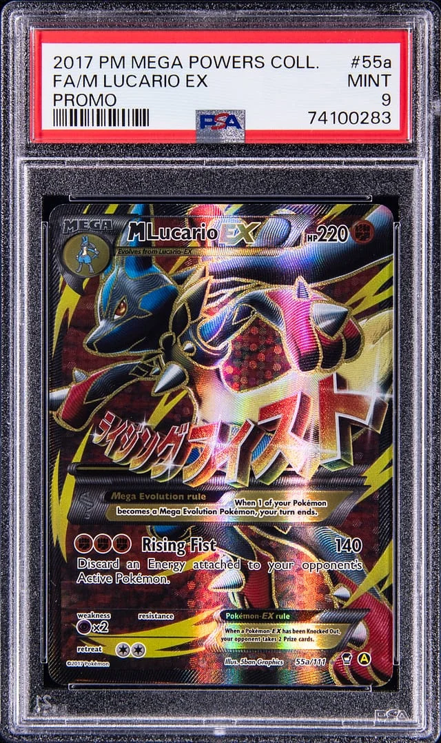 2017 Pokemon Mega Powers Collection Promo Full Art/M Lucario Ex #55a card image