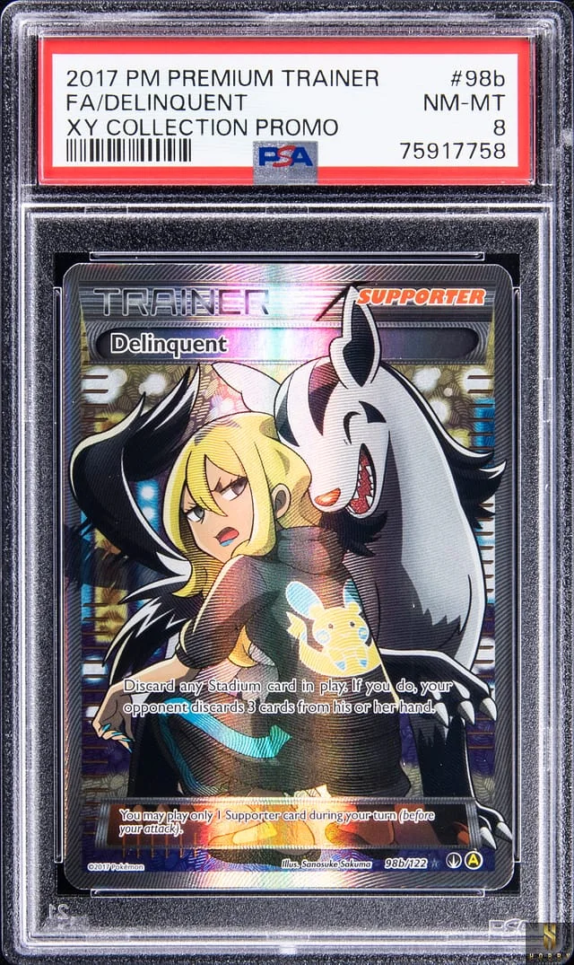 2017 Pokemon Premium Trainer XY Collection Promo Full Art Delinquent #98b card image