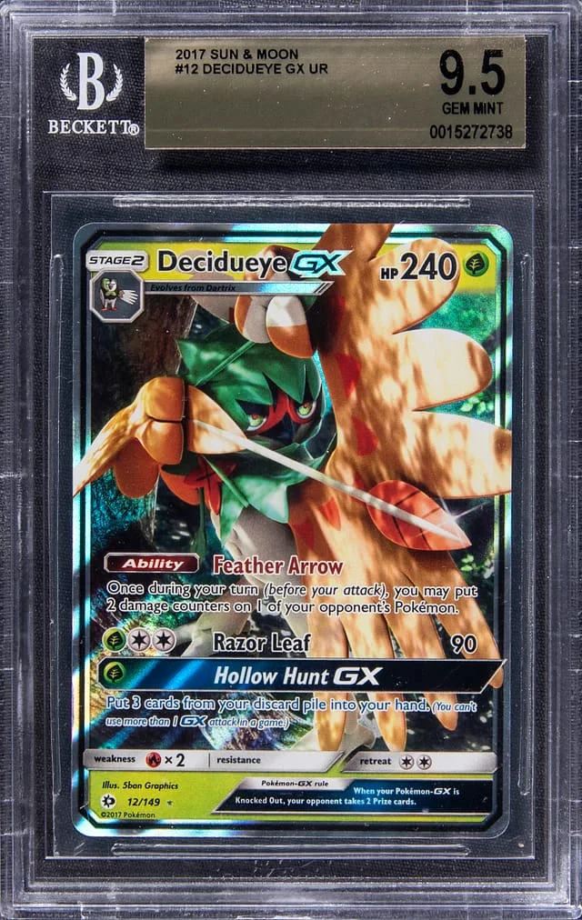 2017 Pokemon Sun & Moon Decideye GX Ultra Rare #12 card image