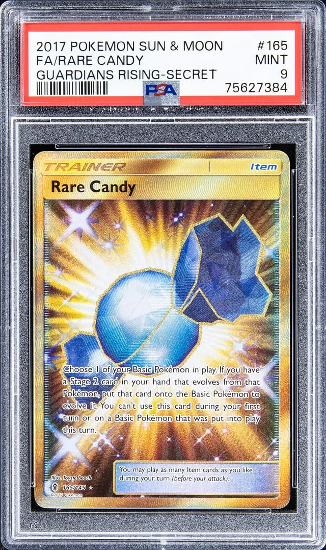 2017 Pokemon Sun & Moon Full Art Guardians Rising - Secret Rare Candy #165 card image