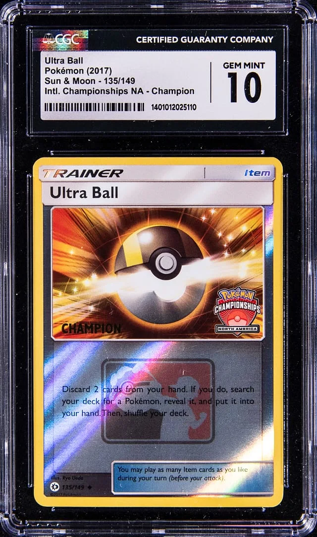 2017 Pokemon Sun & Moon International Championship North America Champion Ultra Ball #135 card image